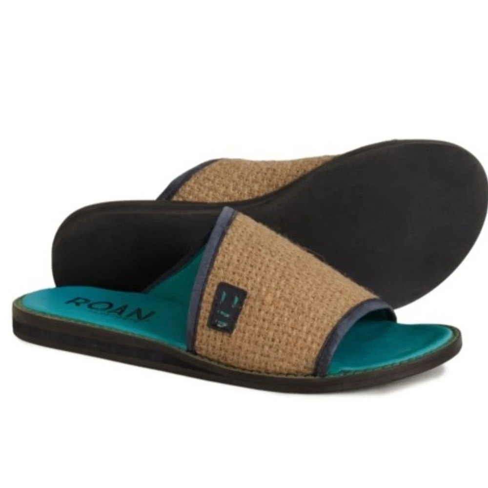Roan By Bed Stu Women's Hara Slide Sandals‎ Women Sz 9  Black MM HD